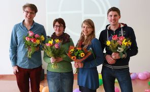 V. l.: Georg Muggenhuber, Isabella Pötzelberger, Gudrun Kirchweger, Benjamin Kirchweger