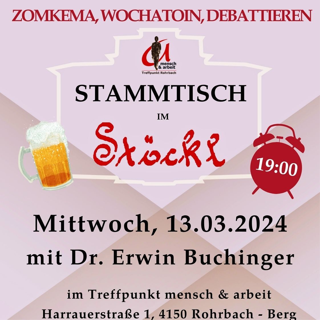 Stöckl Stammtisch  / Anna Bräuer